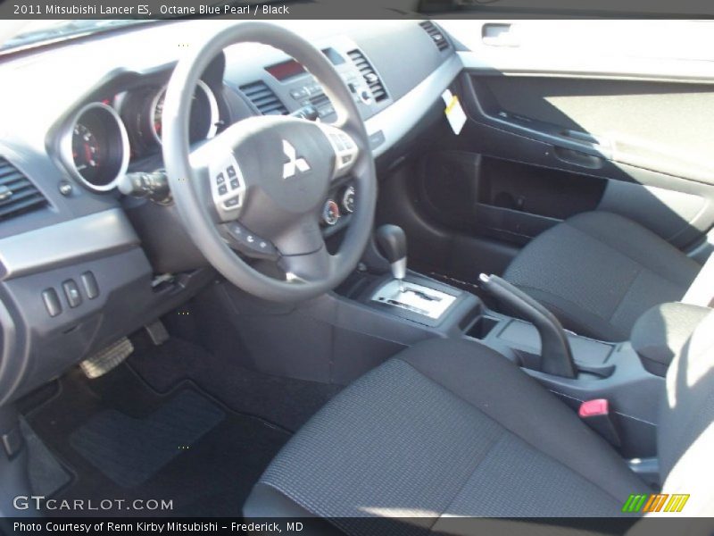 Octane Blue Pearl / Black 2011 Mitsubishi Lancer ES