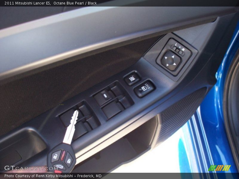 Octane Blue Pearl / Black 2011 Mitsubishi Lancer ES