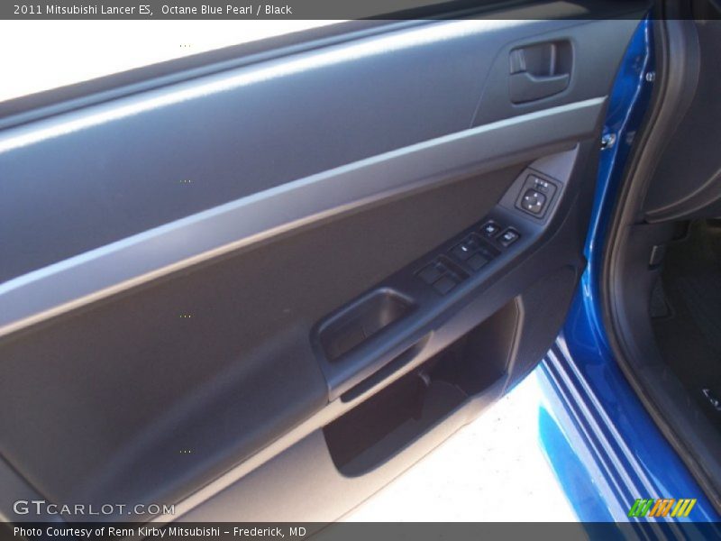 Octane Blue Pearl / Black 2011 Mitsubishi Lancer ES