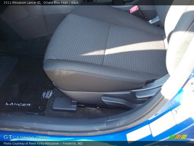 Octane Blue Pearl / Black 2011 Mitsubishi Lancer ES