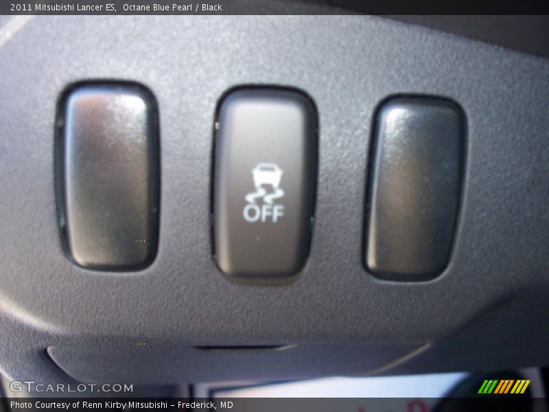 Octane Blue Pearl / Black 2011 Mitsubishi Lancer ES