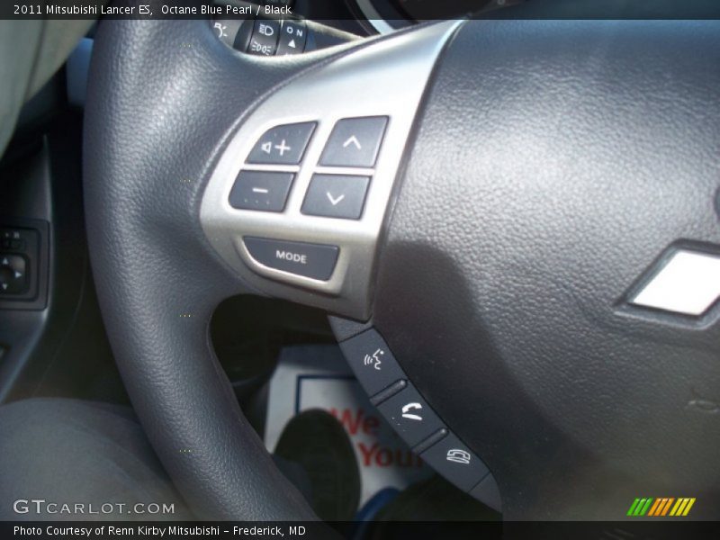 Octane Blue Pearl / Black 2011 Mitsubishi Lancer ES