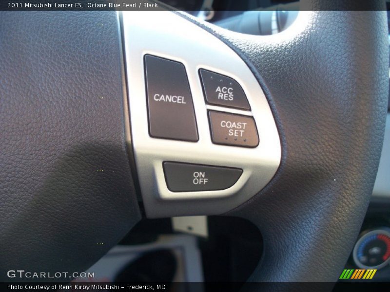 Octane Blue Pearl / Black 2011 Mitsubishi Lancer ES