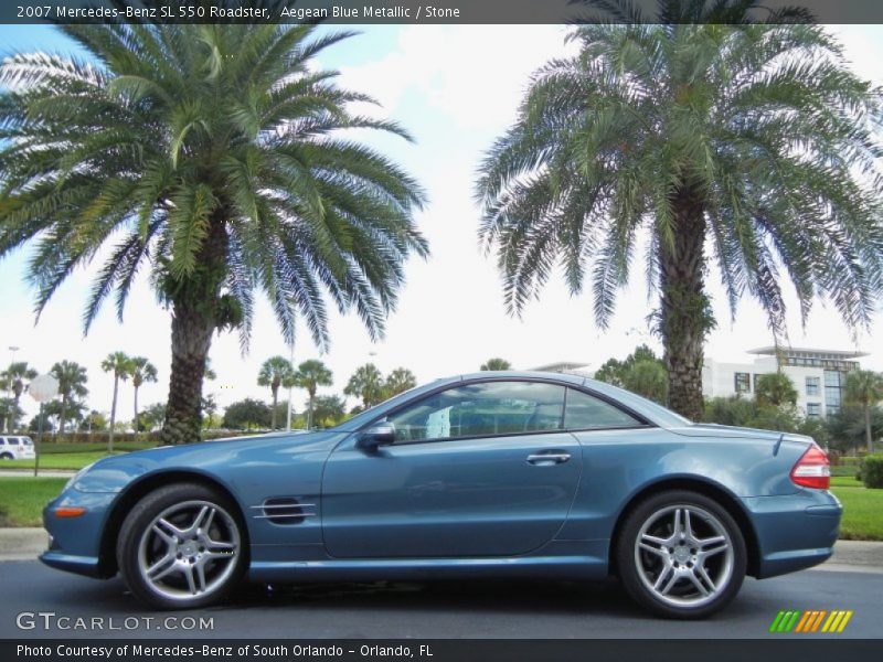  2007 SL 550 Roadster Aegean Blue Metallic