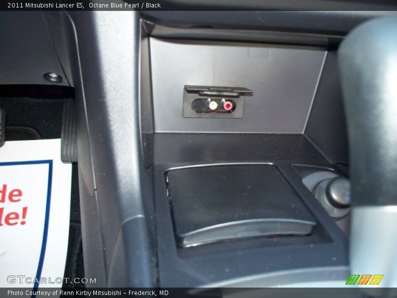 Octane Blue Pearl / Black 2011 Mitsubishi Lancer ES