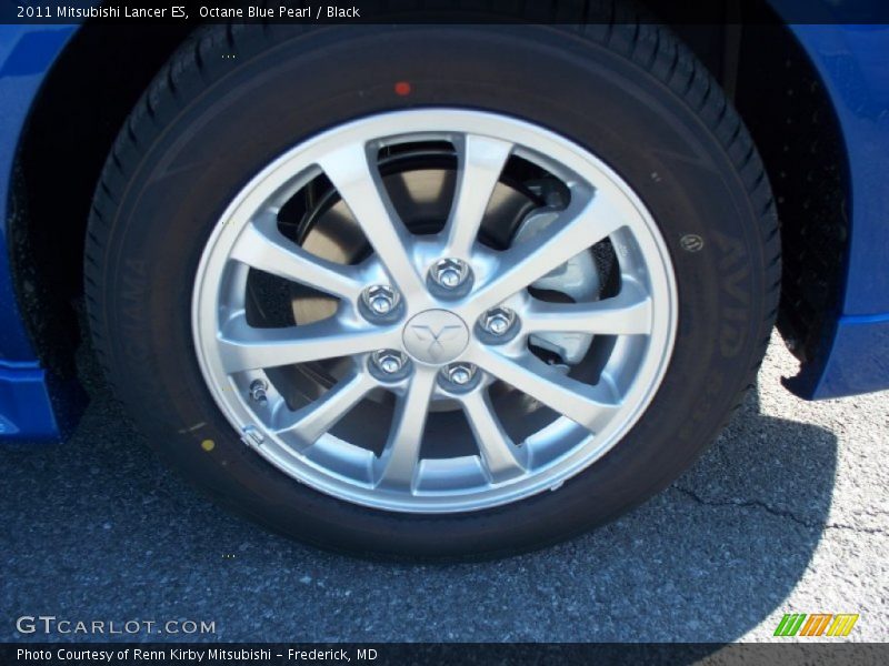 Octane Blue Pearl / Black 2011 Mitsubishi Lancer ES