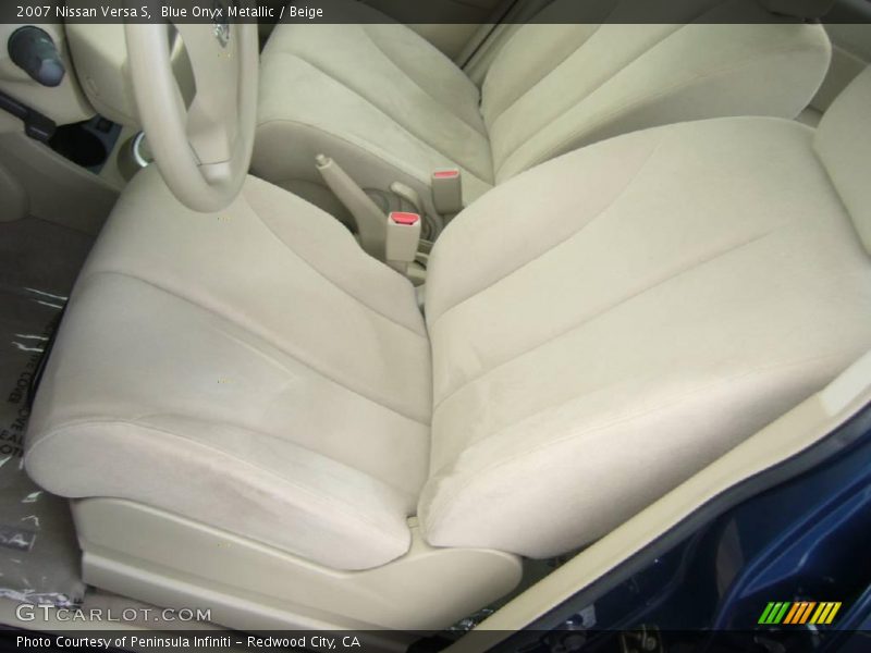 Blue Onyx Metallic / Beige 2007 Nissan Versa S