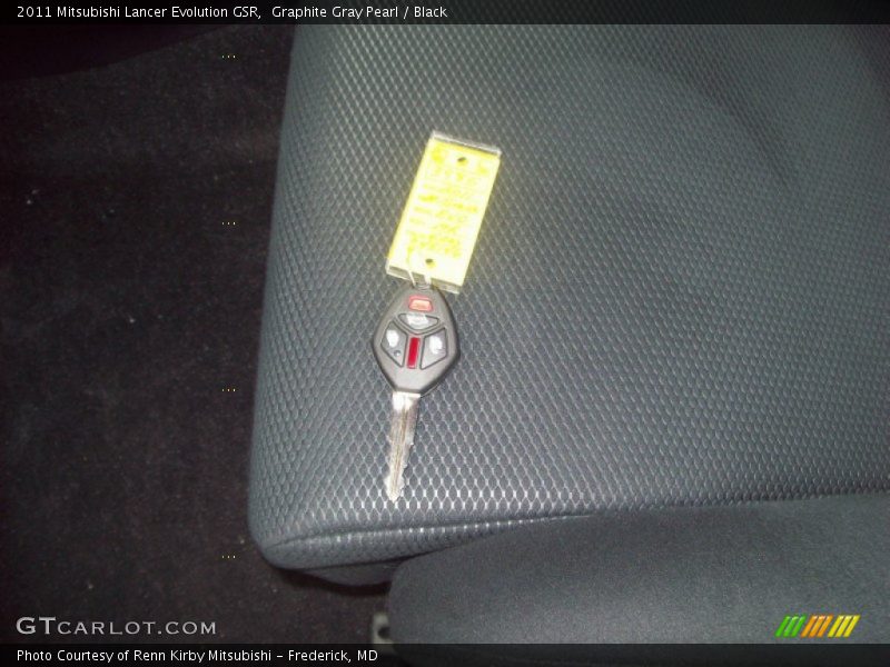 Graphite Gray Pearl / Black 2011 Mitsubishi Lancer Evolution GSR