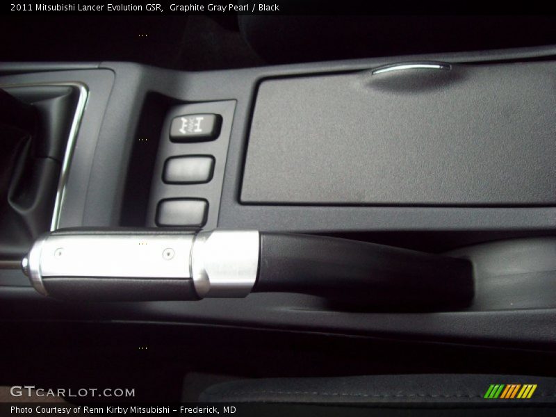 Graphite Gray Pearl / Black 2011 Mitsubishi Lancer Evolution GSR