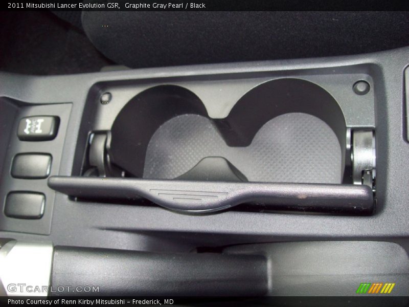 Graphite Gray Pearl / Black 2011 Mitsubishi Lancer Evolution GSR