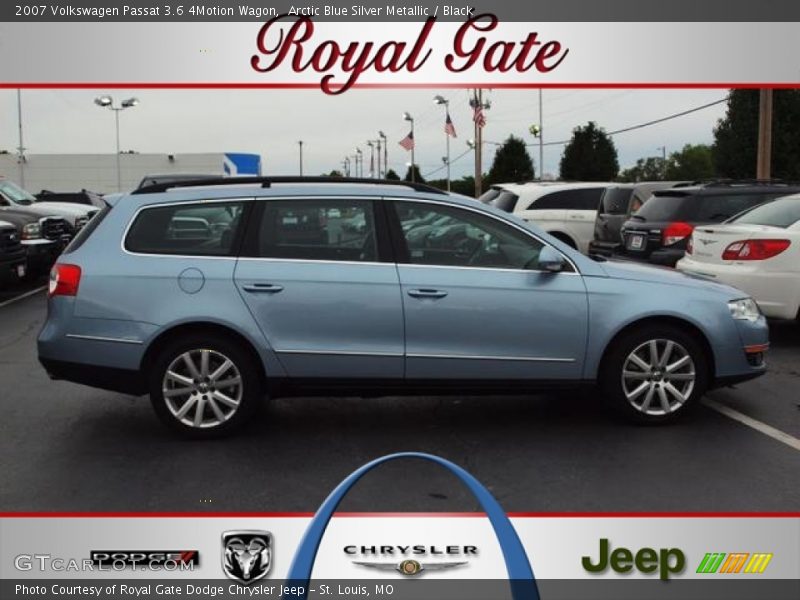 Arctic Blue Silver Metallic / Black 2007 Volkswagen Passat 3.6 4Motion Wagon