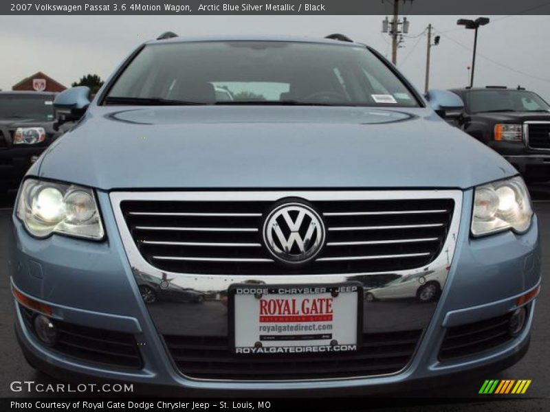 Arctic Blue Silver Metallic / Black 2007 Volkswagen Passat 3.6 4Motion Wagon