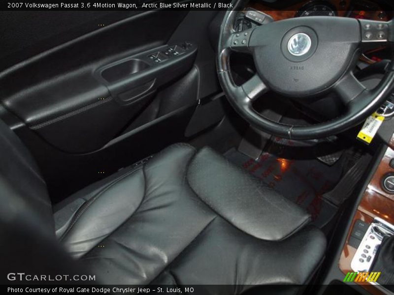 Arctic Blue Silver Metallic / Black 2007 Volkswagen Passat 3.6 4Motion Wagon