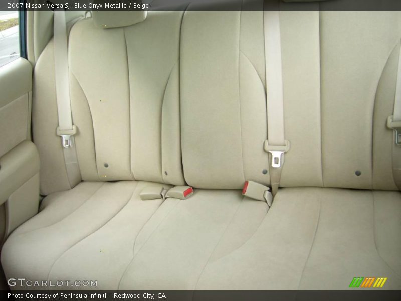 Blue Onyx Metallic / Beige 2007 Nissan Versa S