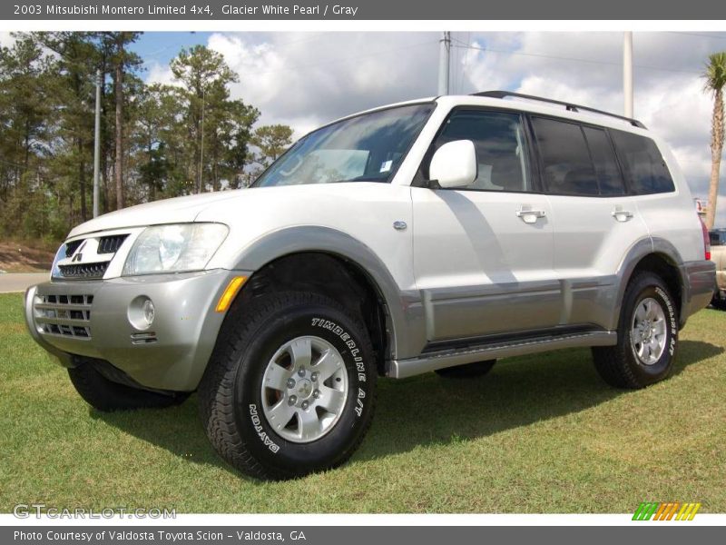 Glacier White Pearl / Gray 2003 Mitsubishi Montero Limited 4x4