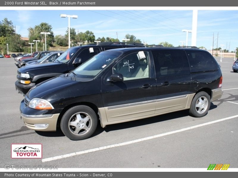 Black / Medium Parchment 2000 Ford Windstar SEL