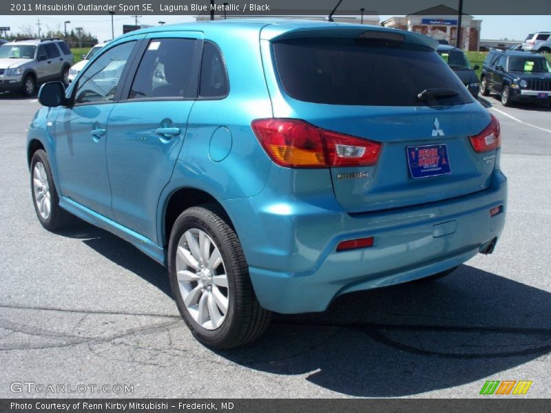 Laguna Blue Metallic / Black 2011 Mitsubishi Outlander Sport SE