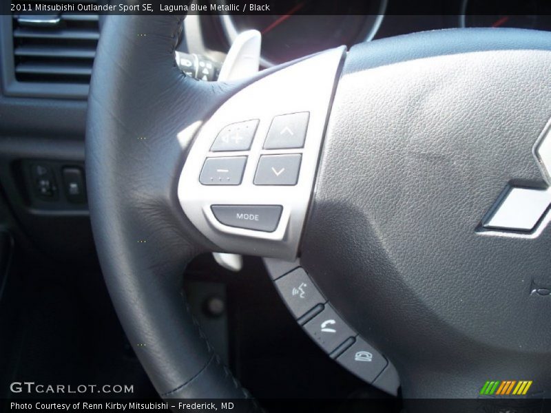 Laguna Blue Metallic / Black 2011 Mitsubishi Outlander Sport SE