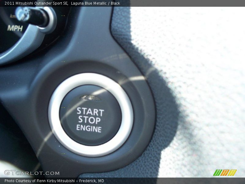 Laguna Blue Metallic / Black 2011 Mitsubishi Outlander Sport SE