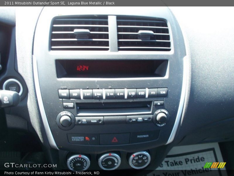 Laguna Blue Metallic / Black 2011 Mitsubishi Outlander Sport SE