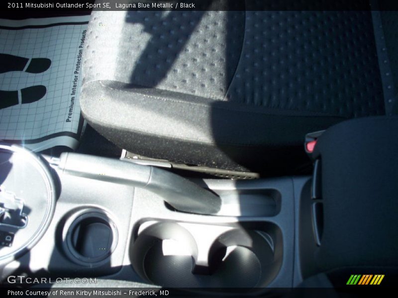Laguna Blue Metallic / Black 2011 Mitsubishi Outlander Sport SE