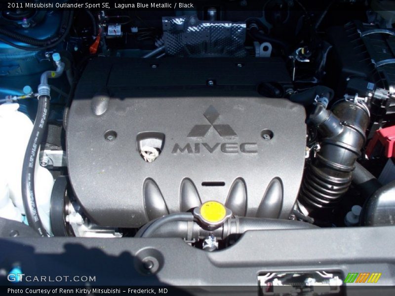Laguna Blue Metallic / Black 2011 Mitsubishi Outlander Sport SE