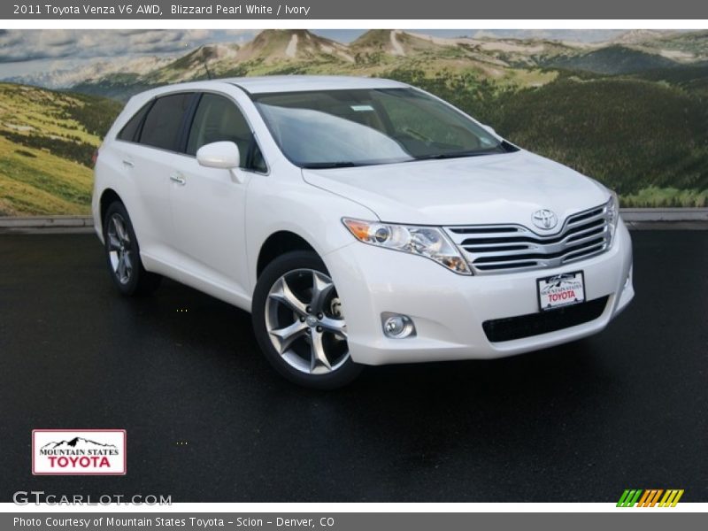 Blizzard Pearl White / Ivory 2011 Toyota Venza V6 AWD