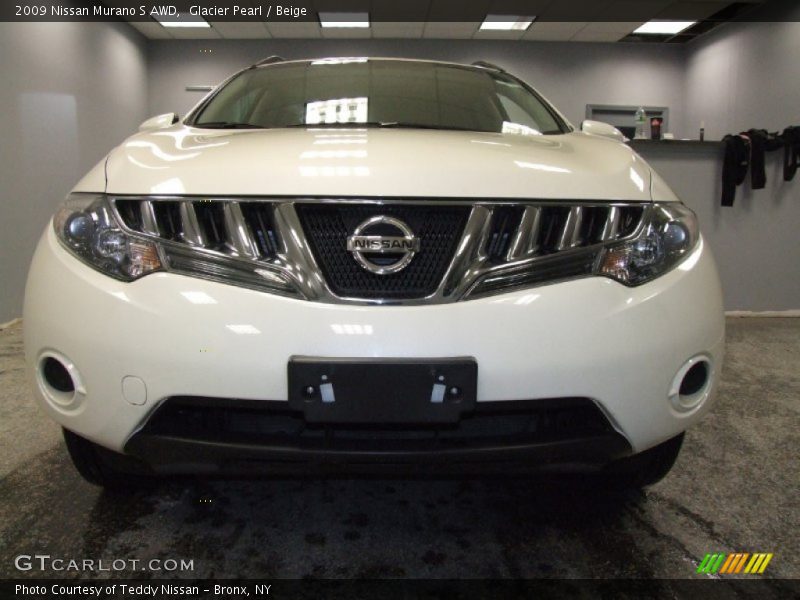 Glacier Pearl / Beige 2009 Nissan Murano S AWD