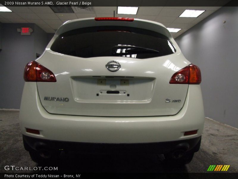 Glacier Pearl / Beige 2009 Nissan Murano S AWD