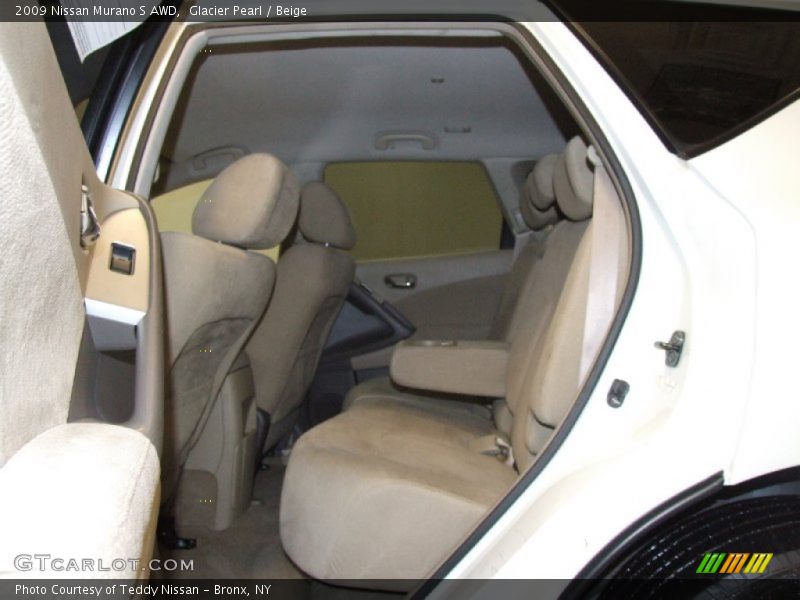 Glacier Pearl / Beige 2009 Nissan Murano S AWD