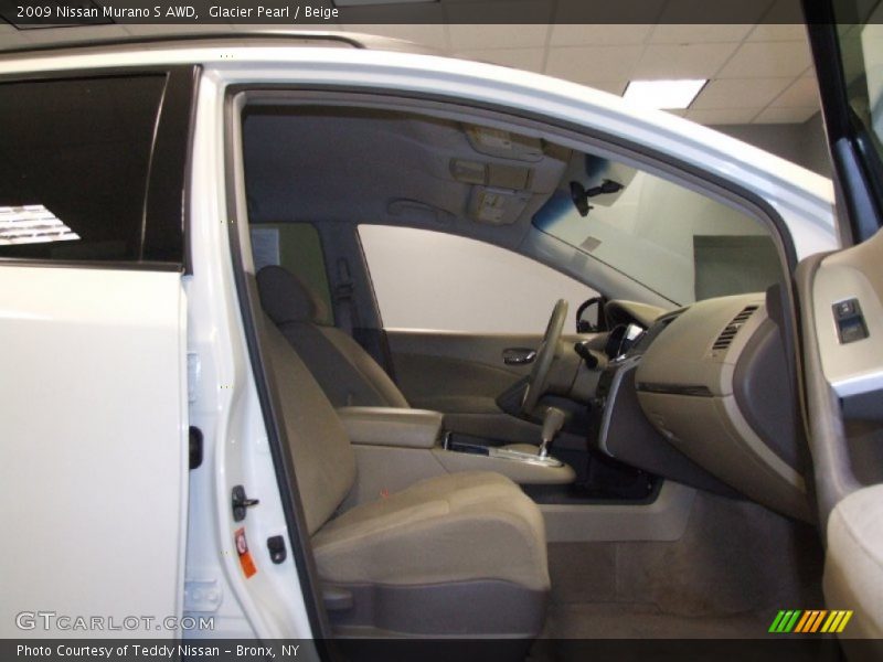 Glacier Pearl / Beige 2009 Nissan Murano S AWD