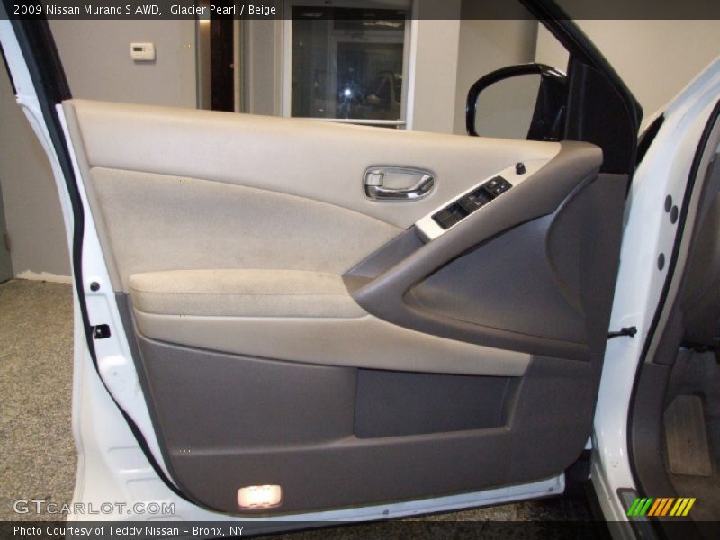 Glacier Pearl / Beige 2009 Nissan Murano S AWD
