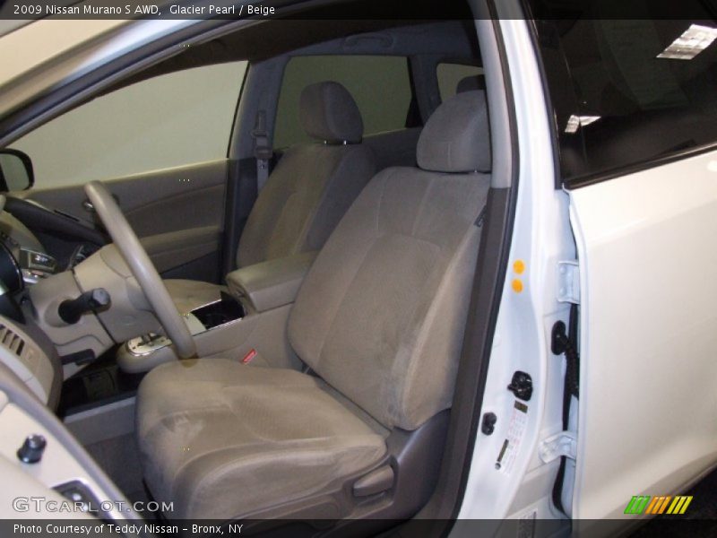 Glacier Pearl / Beige 2009 Nissan Murano S AWD