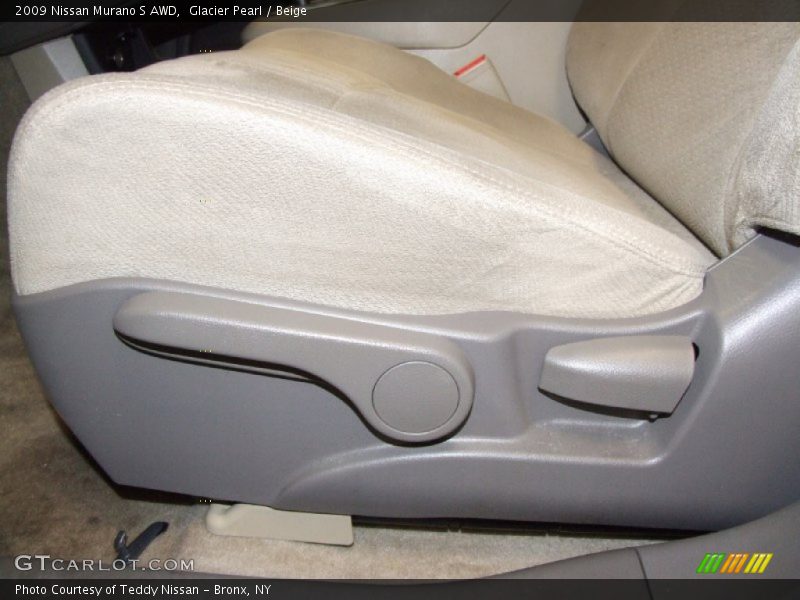 Glacier Pearl / Beige 2009 Nissan Murano S AWD