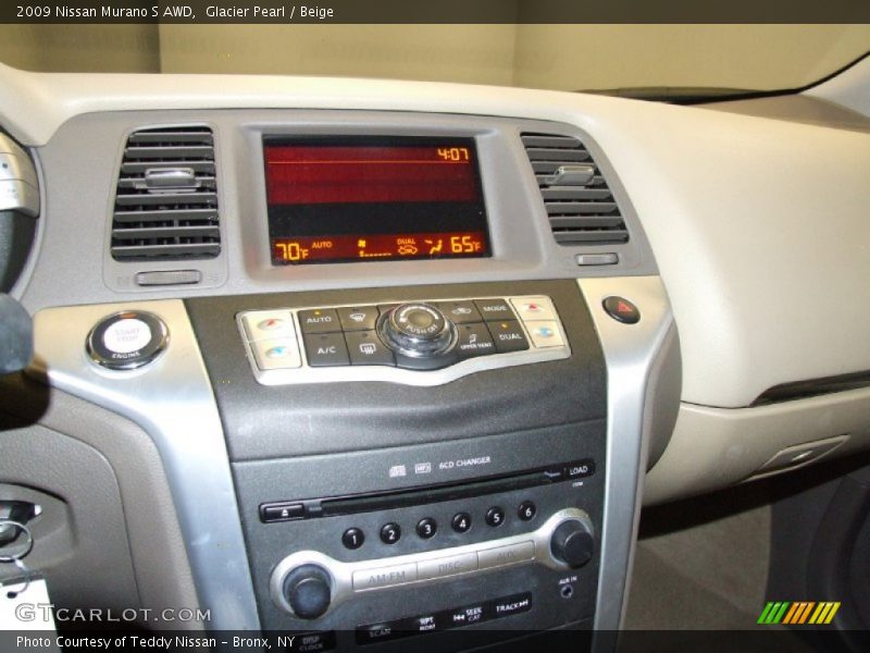 Glacier Pearl / Beige 2009 Nissan Murano S AWD