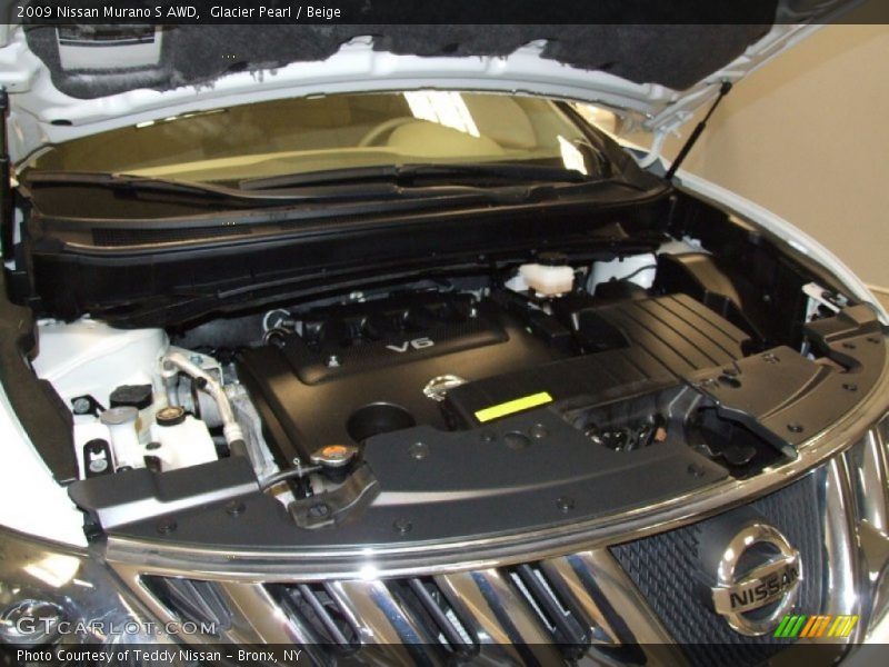 Glacier Pearl / Beige 2009 Nissan Murano S AWD
