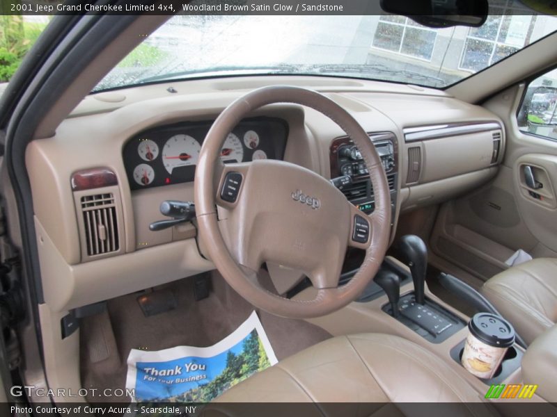 Woodland Brown Satin Glow / Sandstone 2001 Jeep Grand Cherokee Limited 4x4