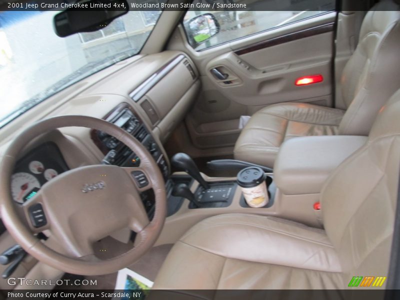 Woodland Brown Satin Glow / Sandstone 2001 Jeep Grand Cherokee Limited 4x4