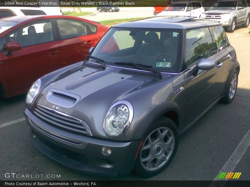 Royal Grey Metallic / Black/Panther Black 2006 Mini Cooper S Hardtop