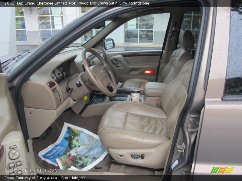 Woodland Brown Satin Glow / Sandstone 2001 Jeep Grand Cherokee Limited 4x4