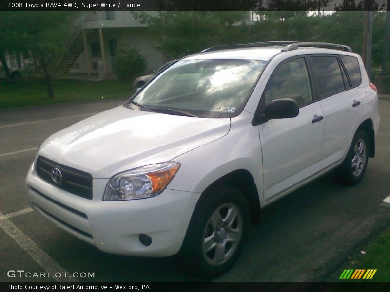 Super White / Taupe 2008 Toyota RAV4 4WD