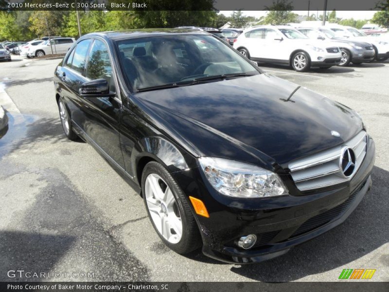 Black / Black 2010 Mercedes-Benz C 300 Sport