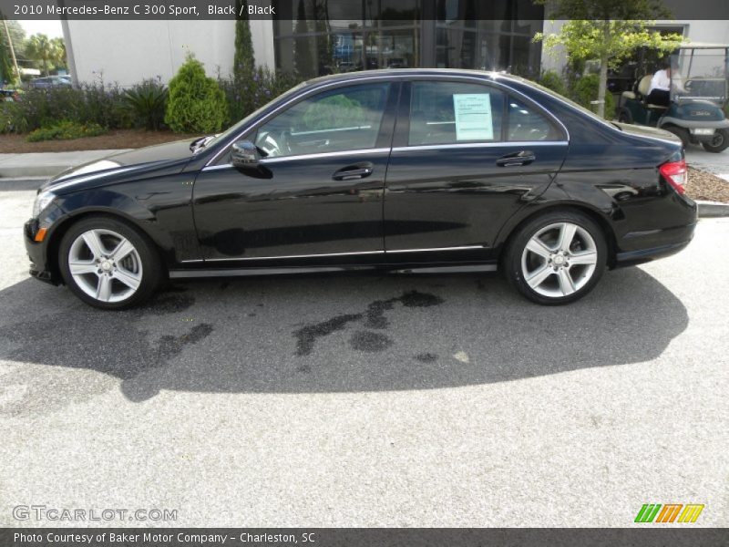 Black / Black 2010 Mercedes-Benz C 300 Sport