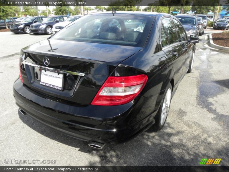 Black / Black 2010 Mercedes-Benz C 300 Sport