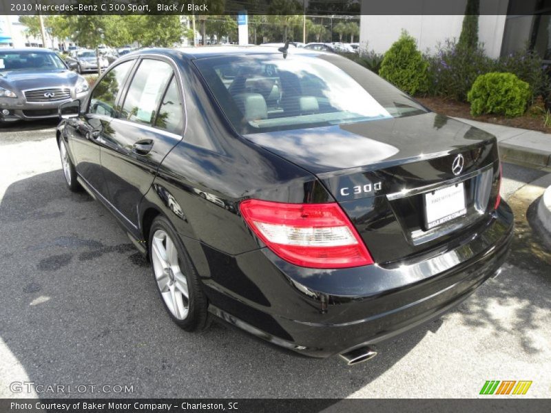 Black / Black 2010 Mercedes-Benz C 300 Sport