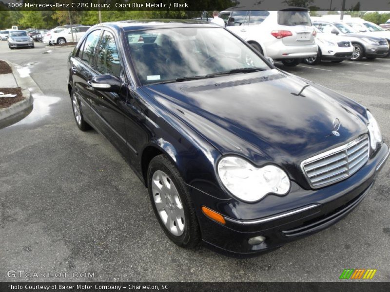 Capri Blue Metallic / Black 2006 Mercedes-Benz C 280 Luxury