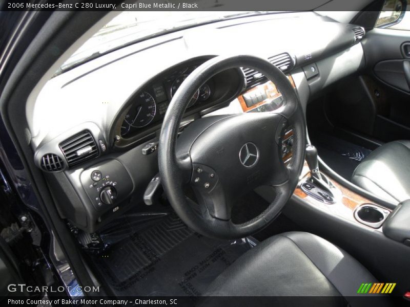 Capri Blue Metallic / Black 2006 Mercedes-Benz C 280 Luxury