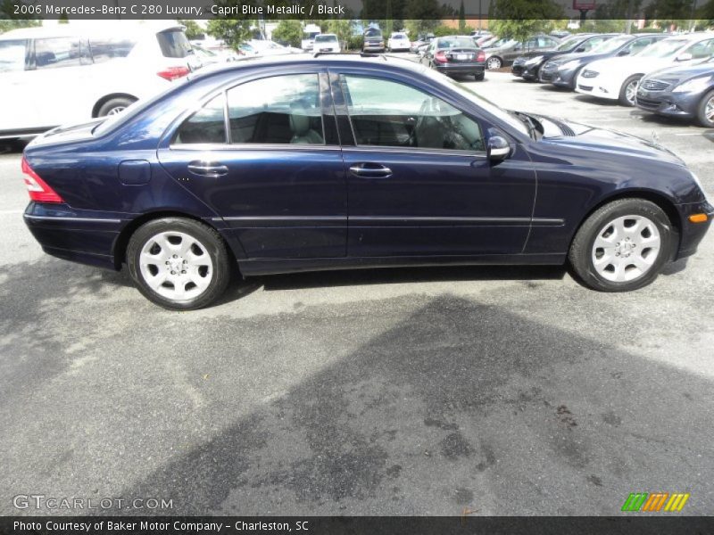 Capri Blue Metallic / Black 2006 Mercedes-Benz C 280 Luxury