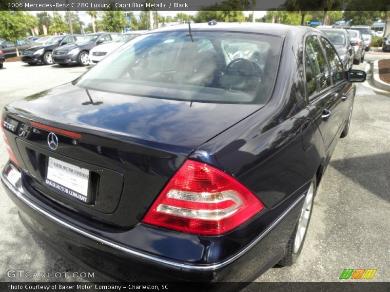 Capri Blue Metallic / Black 2006 Mercedes-Benz C 280 Luxury