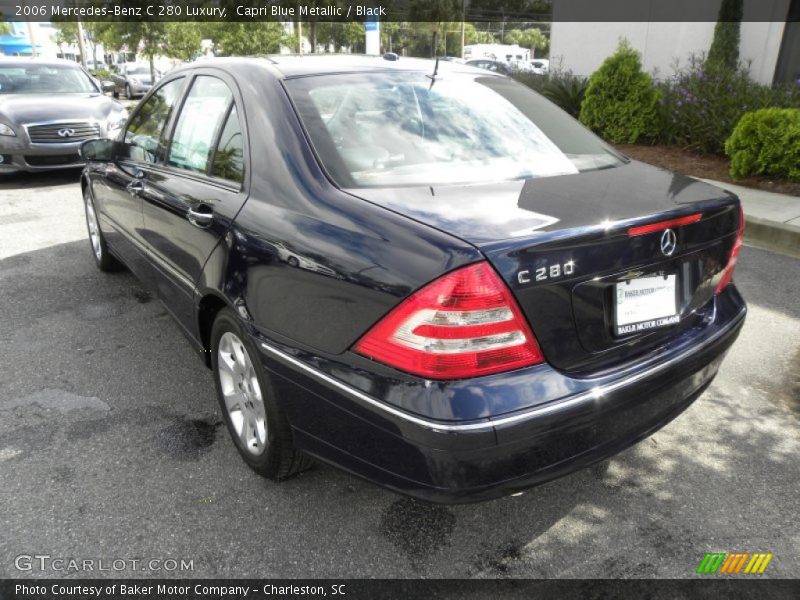 Capri Blue Metallic / Black 2006 Mercedes-Benz C 280 Luxury